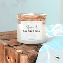  Mango & Coconut Milk - Bamboo Lid 3 Wick Jar Candle