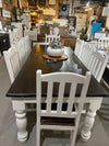 White farmhouse table