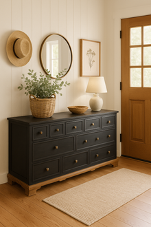  Black long dresser