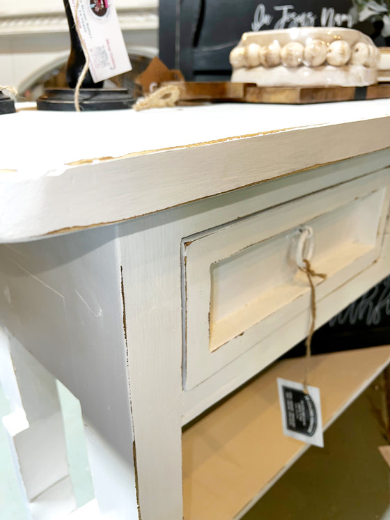 White Sofa Table