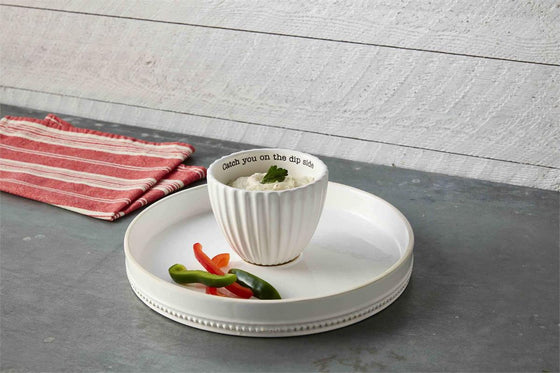 Reversible Pedestal Chip & Dip